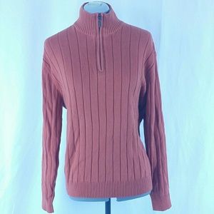 Jos A Bank half zip sweater turtleneck large mens
